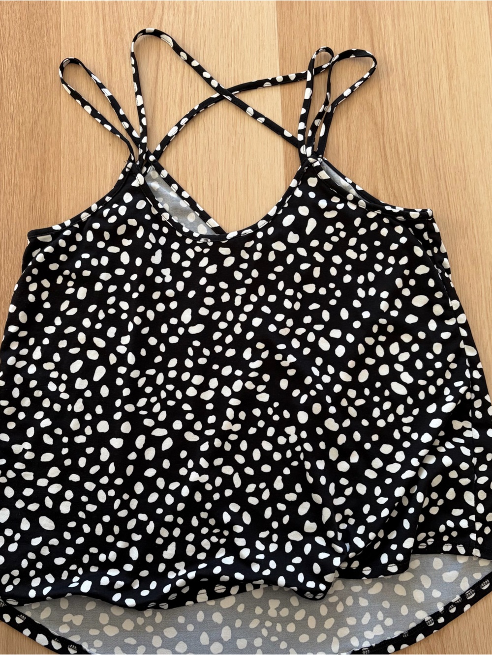 Papermoon Black Spotted Cami Tank Top